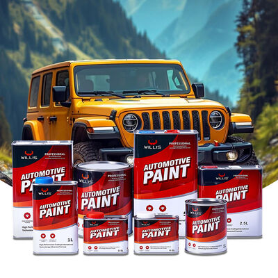 Großhandel 1K & 2K Basecoat Acrylharz Farbige Flüssigkeitsbeschichtung für Auto & Appliance Spray Anwendung