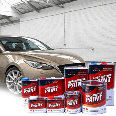 Hochwertiger WILLIS 2K Mittelgelber Acryllack für Autos, Sprühreparatur, Möbellack
