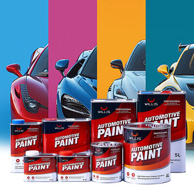 Hochwertiger WILLIS 2K Mittelgelber Acryllack für Autos, Sprühreparatur, Möbellack