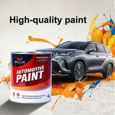 Nachhaltige Eco-WILLIS Auto-Karosseriefarbe Autofarbe 1K 2K Feste Farbe Acryl-Spray mit OEM-Code Flüssigkeitsbeschichtung für Kunststoffmetall