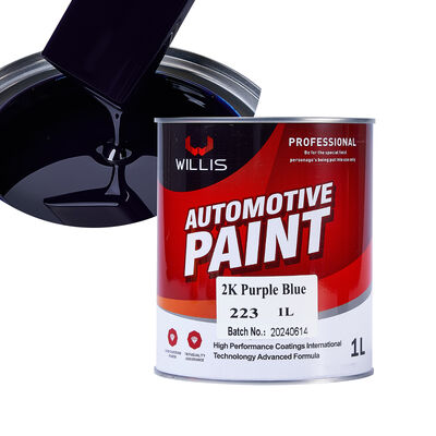 Hersteller-Guter Preis 2K Lila Blaue Autofarbe Flüssigkeitsbeschichtung OEM Erhältlich Spray Veredelung Zwei Komponenten Acrylharzfarbe