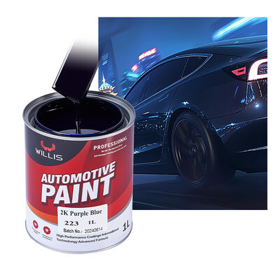 Hersteller-Guter Preis 2K Lila Blaue Autofarbe Flüssigkeitsbeschichtung OEM Erhältlich Spray Veredelung Zwei Komponenten Acrylharzfarbe