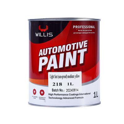 Fabriklieferung Auto-Refinish Reparaturfarbe 2K Mittelgelbe Acrylflüssigkeitsbeschichtung Bacecoat Top Coat Autosprayfarben