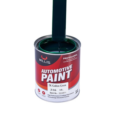 2K Goldgrün Automotive Coating Farbe Mehrfarben verfügbar für die Reparatur von Autos Grundlack Veredelung Acryl-Zwei-Komponentenfarbe