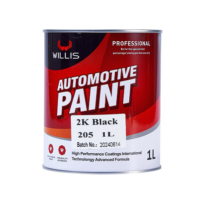 2K Schwarze Automotive Beschichtung Farbe Metallische Farbe Autofarbe Veredelung Zwei-Komponenten-Acryl-Basisbeschichtung Oberbeschichtung Mehrfarben