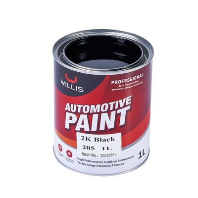 2K Schwarze Automotive Beschichtung Farbe Metallische Farbe Autofarbe Veredelung Zwei-Komponenten-Acryl-Basisbeschichtung Oberbeschichtung Mehrfarben