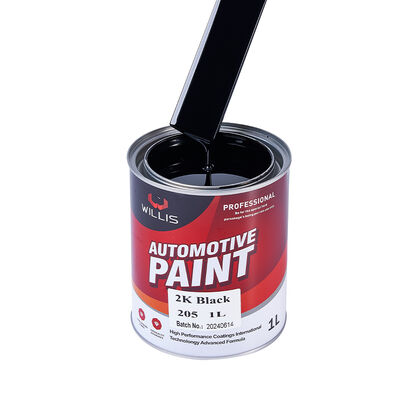 2K Schwarze Automotive Beschichtung Farbe Metallische Farbe Autofarbe Veredelung Zwei-Komponenten-Acryl-Basisbeschichtung Oberbeschichtung Mehrfarben