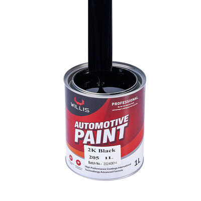 2K Schwarze Automotive Beschichtung Farbe Metallische Farbe Autofarbe Veredelung Zwei-Komponenten-Acryl-Basisbeschichtung Oberbeschichtung Mehrfarben