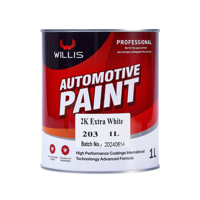 Hochglanz Extra Weiß 2K Autoreparaturlack Fabrik Niedrigpreisiger Hochglanz Flüssigharz Acryl Autoreparaturlack