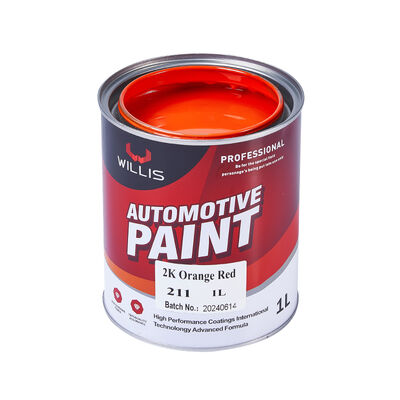 Hochwertige 2K Acrylbeschichtung & Farbe Orange Rot Automotive Farbe Warmverkauf mit gutem Preis Mehrere Farben erhältlich