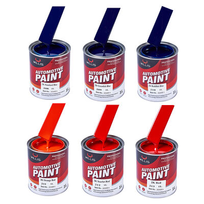 Hochwertige 2K Acrylbeschichtung & Farbe Orange Rot Automotive Farbe Warmverkauf mit gutem Preis Mehrere Farben erhältlich