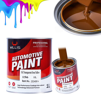1K Transparent Eisen Gelb Grundbeschichtung Autofarbe Acrylharz Flüssigkeitsbeschichtung Kunststoffbeschichtung Spray Anwendung Auto Veredelung OEM