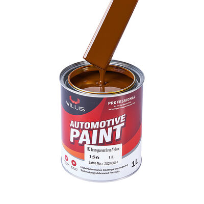 1K Transparent Eisen Gelb Grundbeschichtung Autofarbe Acrylharz Flüssigkeitsbeschichtung Kunststoffbeschichtung Spray Anwendung Auto Veredelung OEM