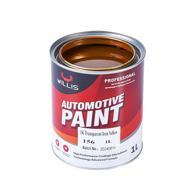 1K Transparent Eisen Gelb Grundbeschichtung Autofarbe Acrylharz Flüssigkeitsbeschichtung Kunststoffbeschichtung Spray Anwendung Auto Veredelung OEM