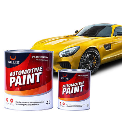 Warm verkaufte WILLIS Modell 153 Zitrone Gelb 1K Auto-Veredelung Basecoat Acrylharz Flüssigkeitsbeschichtung Automotive/Auto Farbe