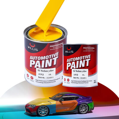 China-Made WILLIS Brand 2K Klarlack Sprühfarbe Automobil Auto-Reparaturlack Basislack Flüssig Acrylharz Kunststoffbeschichtung Auto