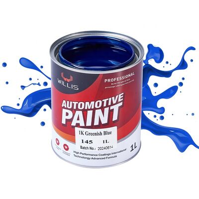 Autofarbe 1K Grünblau Automotive Feste Farbe Basislack mit Acrylharz Flüssigkeitsbeschichtung Spray Auto-Veredelung Farbe