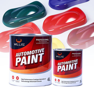 Maßgeschneiderte 1K 2K Unifarbige Acrylharz-Flüssigfarbe für Autoreparaturen, Guter Preis, Automobil-Sprühbeschichtung, Autolack