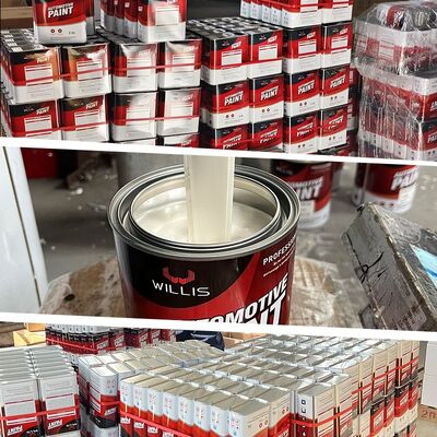 Maßgeschneiderte 1K 2K Unifarbige Acrylharz-Flüssigfarbe für Autoreparaturen, Guter Preis, Automobil-Sprühbeschichtung, Autolack