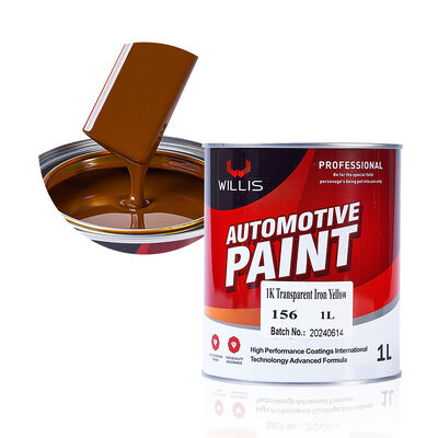Fabrik-Direkt 1K Transparentes Eisen Gelb Flüssiges Auto Reparaturfarbe Einkomponenten Acrylharz für Autofarbe