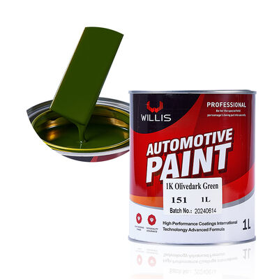 1K Flüssiger Acrylharz Automobilreparatur Sprayfarbe Olivengrüne Autofarbe mit Karosserie-Füllstoff-Verdünner für Autos