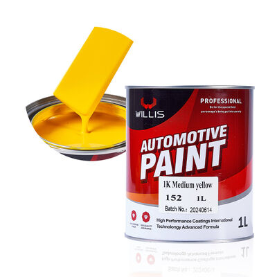 Feste Farbe 1K Gelb Auto Refinish Autofarbe Chinesisch hergestellte Acrylharzbeschichtung Flüssigkeitszustand für Sprühen