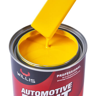 Feste Farbe 1K Gelb Auto Refinish Autofarbe Chinesisch hergestellte Acrylharzbeschichtung Flüssigkeitszustand für Sprühen
