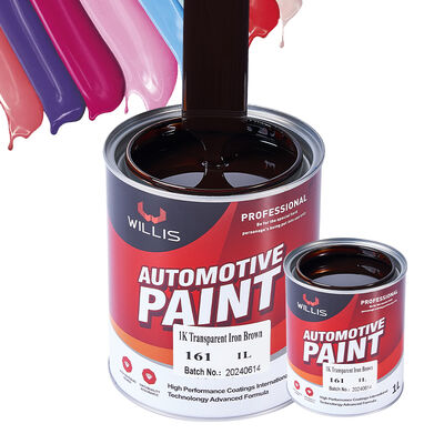 Warm verkaufte 1K Acrylharz-Autofarbe Billiges Eisen Braun Metallton Spray Anwendung Autoreparatur Farbe Ausdünner Lack