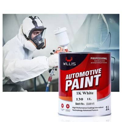 Einzelkomponente 1K Weiße Acrylbeschichtung und Farbe Einfach zu bedienen Automobilreparatur Sprühfarbe mit starker Abdeckungskraft