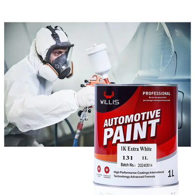 Guter Preis Extra Weiß Auto Basis Auto Reparatur Beschichtung 1k Acrylharzfarbe mit dünnerem hochwertigen Auto Veredelung Farbe