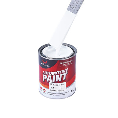 Guter Preis Extra Weiß Auto Basis Auto Reparatur Beschichtung 1k Acrylharzfarbe mit dünnerem hochwertigen Auto Veredelung Farbe
