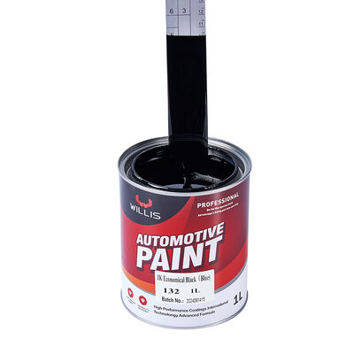 Warmverkauf 1K Wirtschaftliche schwarze Acrylharz Auto Reparaturfarbe Hochleistungsverdünner und Flüssigkeitsbeschichtung für Auto