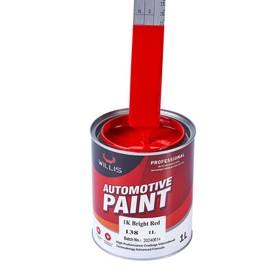 Hochwertiger 1K leuchtend roter Zweikomponenten-Acryl-Autolack Flüssigbeschichtung für Autoreparatur Fabrik Großhandelspreis