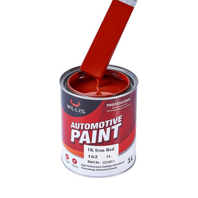 1K Eisen-Rote Autosprayfarbe Einkomponente Acrylharz Flüssig Automotive Veredelung Farbe Feste Farbe 1K Farbe Farbe China
