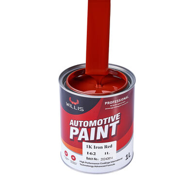 1K Eisen-Rote Autosprayfarbe Einkomponente Acrylharz Flüssig Automotive Veredelung Farbe Feste Farbe 1K Farbe Farbe China