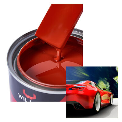 1K Eisen-Rote Autosprayfarbe Einkomponente Acrylharz Flüssig Automotive Veredelung Farbe Feste Farbe 1K Farbe Farbe China