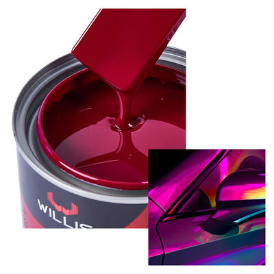 Einkomponente 1K Rose Rot Acrylharz Flüssige Autolack Feste Farbe Auto Veredelung Farbe Auto Beschichtung & Farbe aus China