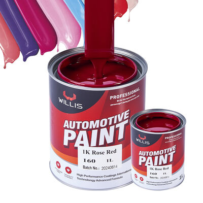 Einkomponente 1K Rose Rot Acrylharz Flüssige Autolack Feste Farbe Auto Veredelung Farbe Auto Beschichtung & Farbe aus China