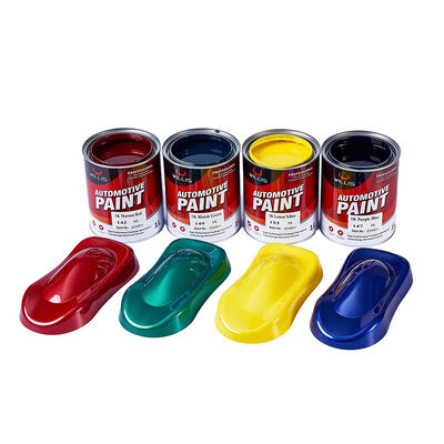 1K Goldgrüne Autosprayfarbe Einkomponente Akrylharz Flüssig Automotive Veredelung Farbe Feste Farbe 1K Farbe Farbe China