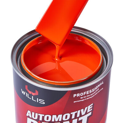 WILLIS 1K Orange Car Spray Paint Einkomponente Automotive Veredelung Acrylharz Flüssigkeitsbeschichtung Feste Farbe 1K Farbfarbe China