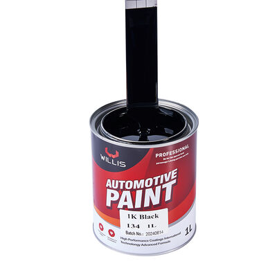 WILLIS 1K Schwarz Autolack Ein-Komponenten-Autoreparaturlack Acrylharz Flüssigbeschichtung Unifarbener 1K Lack China