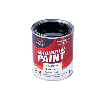 WILLIS 1K Schwarz Autolack Ein-Komponenten-Autoreparaturlack Acrylharz Flüssigbeschichtung Unifarbener 1K Lack China