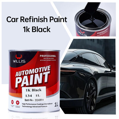 WILLIS 1K Schwarz Autolack Ein-Komponenten-Autoreparaturlack Acrylharz Flüssigbeschichtung Unifarbener 1K Lack China