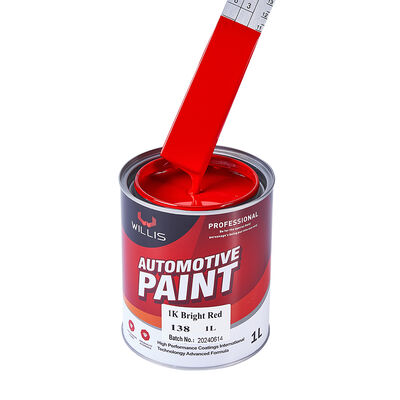1K Helles Rot Acrylharz Flüssigauto Sprühfarbe Einkomponenten-Autolack mit OEM\ODM-Services Willis China