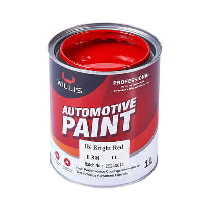 1K Helles Rot Acrylharz Flüssigauto Sprühfarbe Einkomponenten-Autolack mit OEM\ODM-Services Willis China