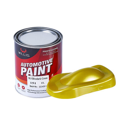Chinese Made 1K Basecoat Auto Coating Solid Olivedark Green Car Repair Paint 1K 2K Auto Refinish with Excellent Performance