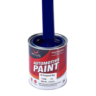 Solid Color 1K Basecoat Auto Coating Transparent Blue Car Paint and Automotive Repair Acrylic Resin Spray Painting
