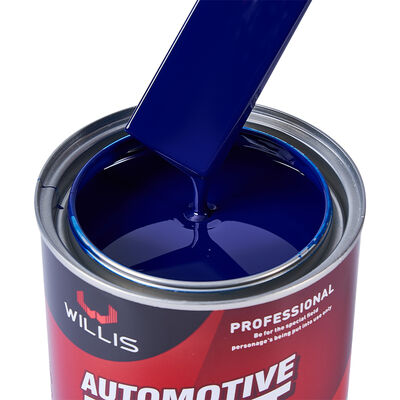 Solid Color 1K Basecoat Auto Coating Transparent Blue Car Paint and Automotive Repair Acrylic Resin Spray Painting