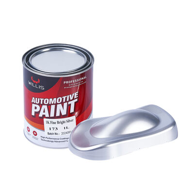 1K Shiny Silver Acrylic Resin Car Repair Paint with Strong Adhesion for Boat Plastic Coating Car Spray Gun-Ultra-Low Price