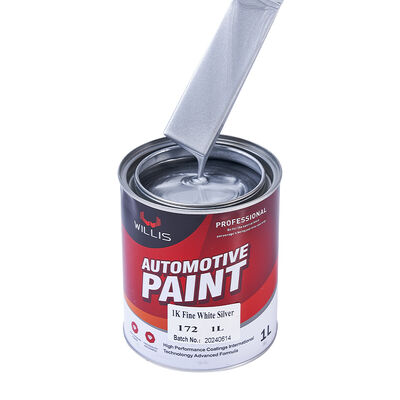 Hot Selling Willis 1K Fine White Silver Polyurethane Thinner Auto Repair Car Acrylic Resin Liquid Coating Paint Spray Mixed